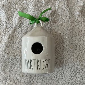 Rae Dunn partridge bird house